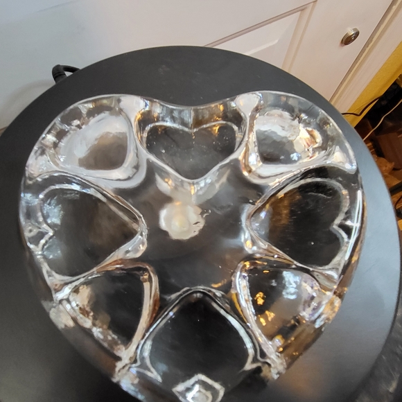 Crystal Ice Glass Heart Votive Candle Holder - Picture 8 of 11